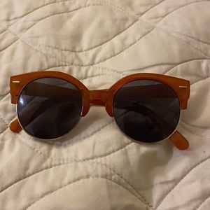 Urban Outfitter Rust colored round sunglasses